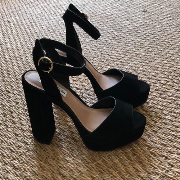 steve madden madeline black suede
